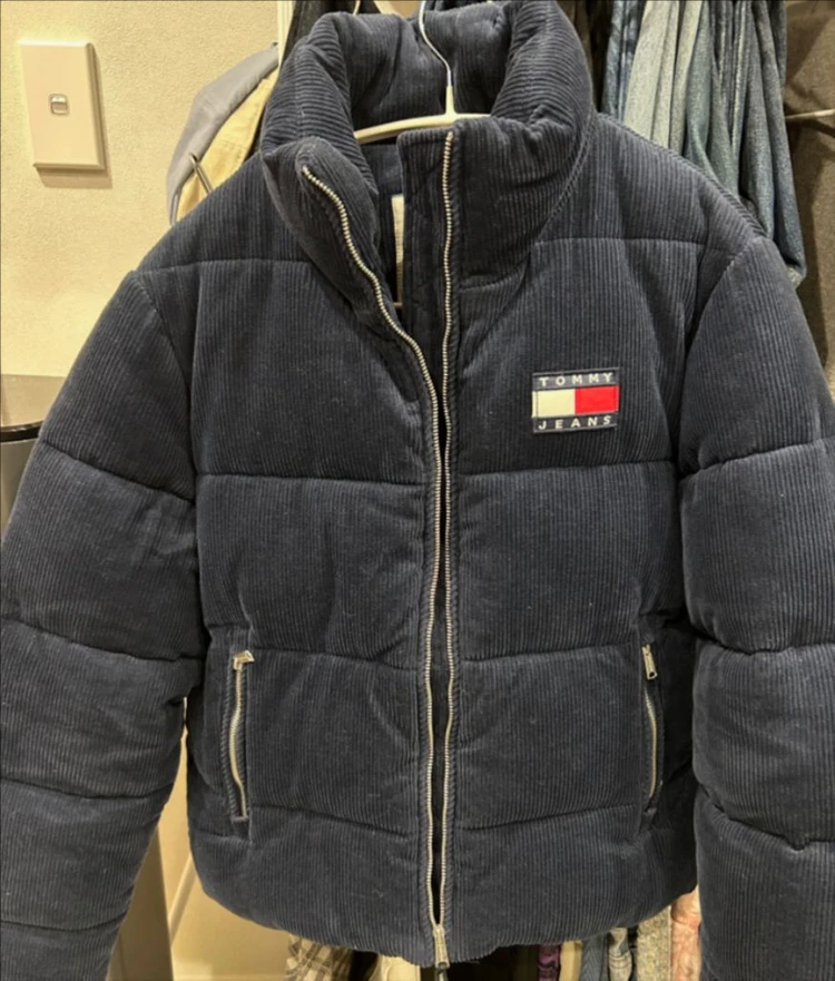 타미힐피거 코듀로이 패딩(네이비) 이미지