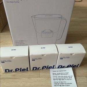 미개봉)닥터피엘 친환경 정수기 2.4L 필터3개 포함