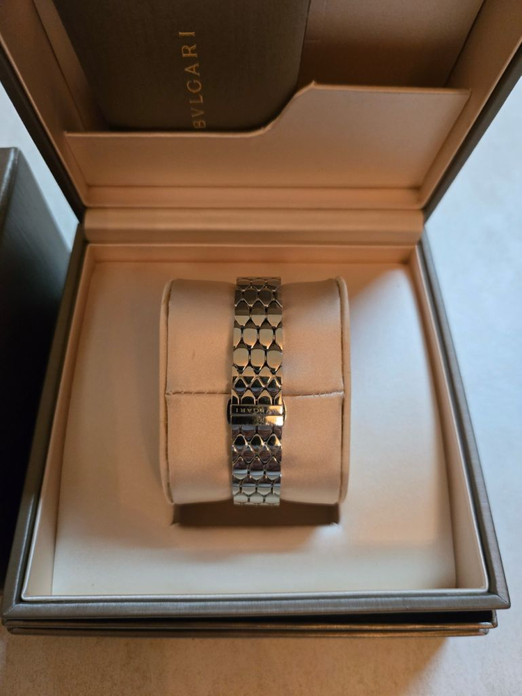 불가리 세르펜티 세두토리 스틸 시계 풀박스--3