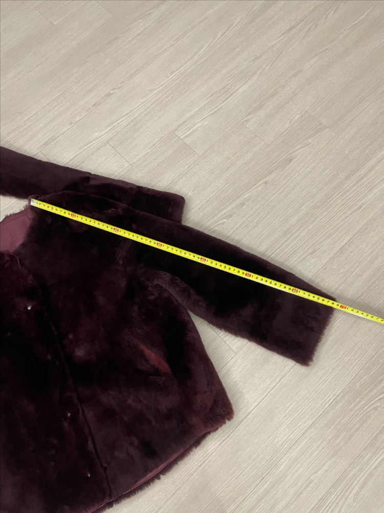 로보 robo천연 양가죽 리버서블 무스탕자켓 55사이즈--4