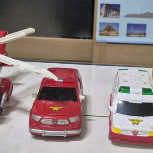 헬로카봇마이티가드+로드세이버+펜타스톰