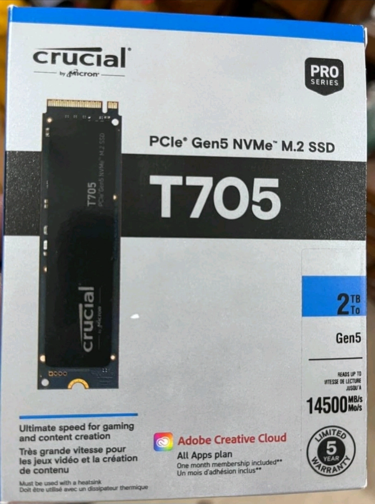 (미개봉) 마이크론 Crucial T705 M2(SSD) 2TB 이미지