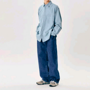 에스피오나지 샴브레이 워크셔츠 l