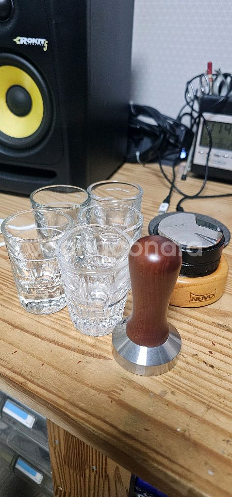 커피용품 샷잔, 디스트리뷰터 겸 템퍼 58mm, 템퍼 52mm--0