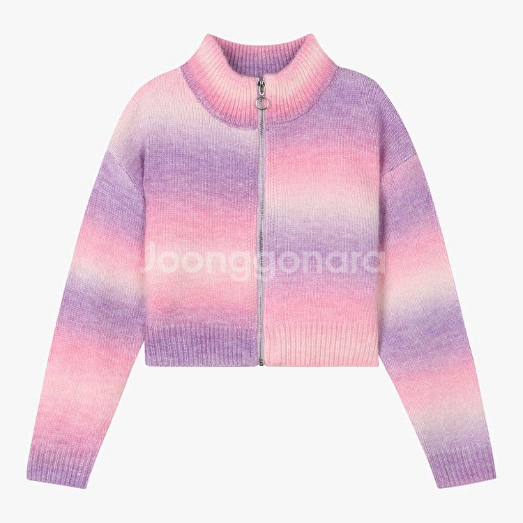 더데이걸스 크롭 스웨터 집업 160사이즈--5