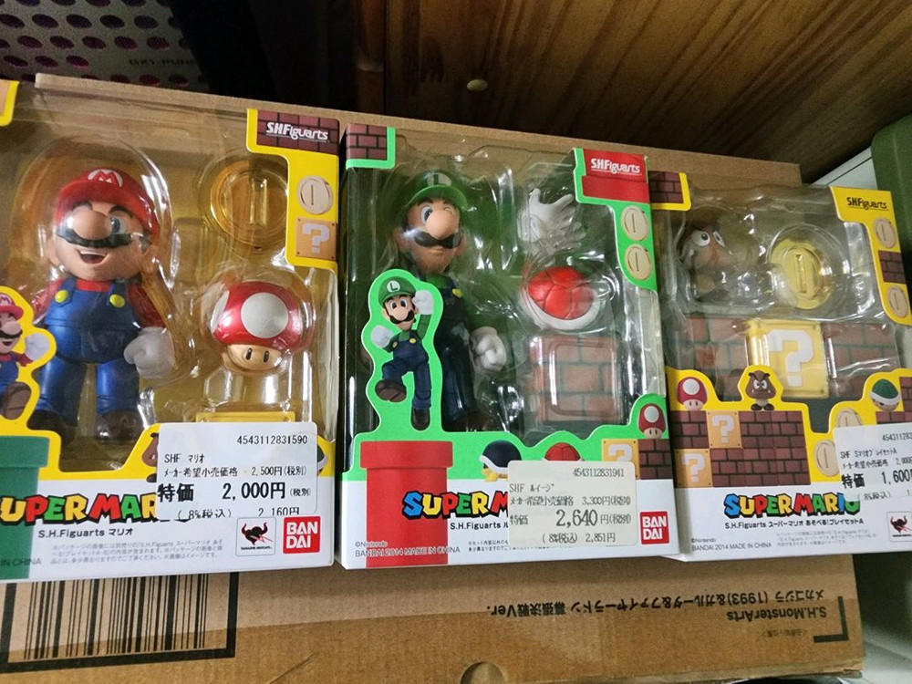 SHF 마리오+루이지+플레이세트 팝니다. 1/12 액션피규어--0