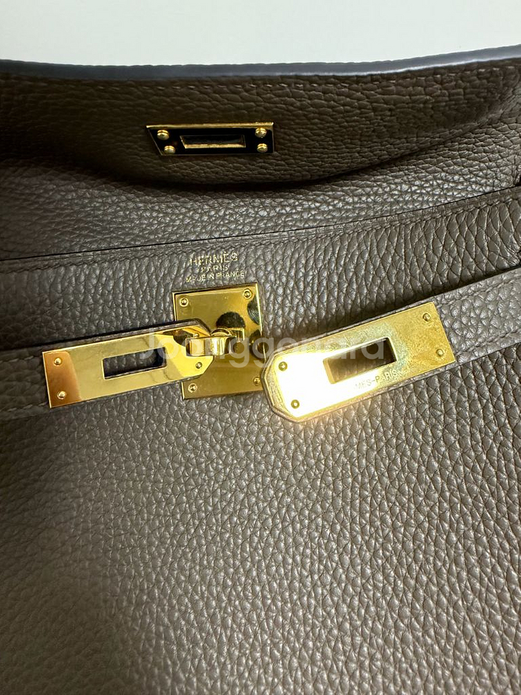 에르메스 키폴 25 브라운 가방--4