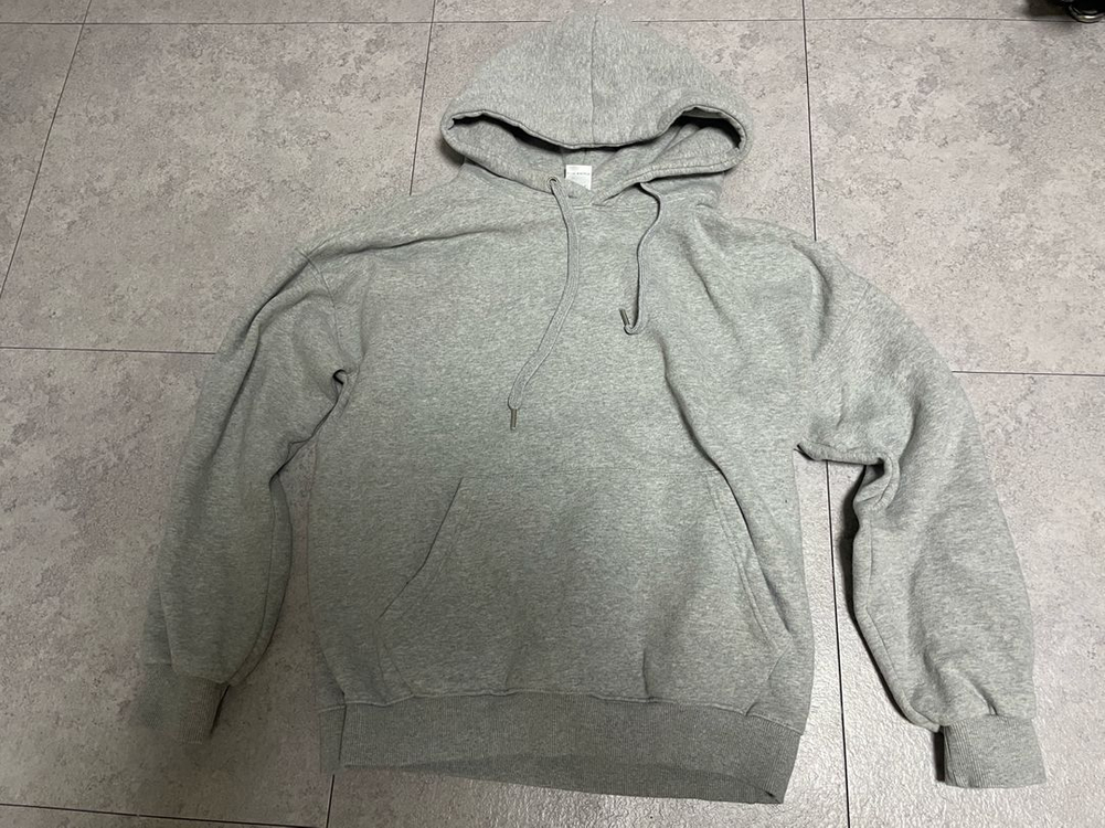 제멋 그레이 후드 티 셔츠 스웨트셔츠 (양 기모) 이미지
