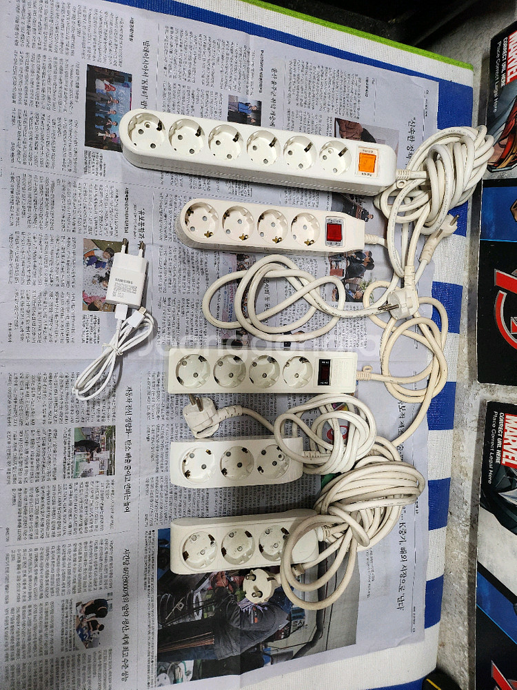 멀티탭 5개 + 삼성 c타입 고속충전기--0