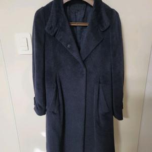 MINE 마인 어린 알파카 울코트 블랙 82-94-160 상태극상