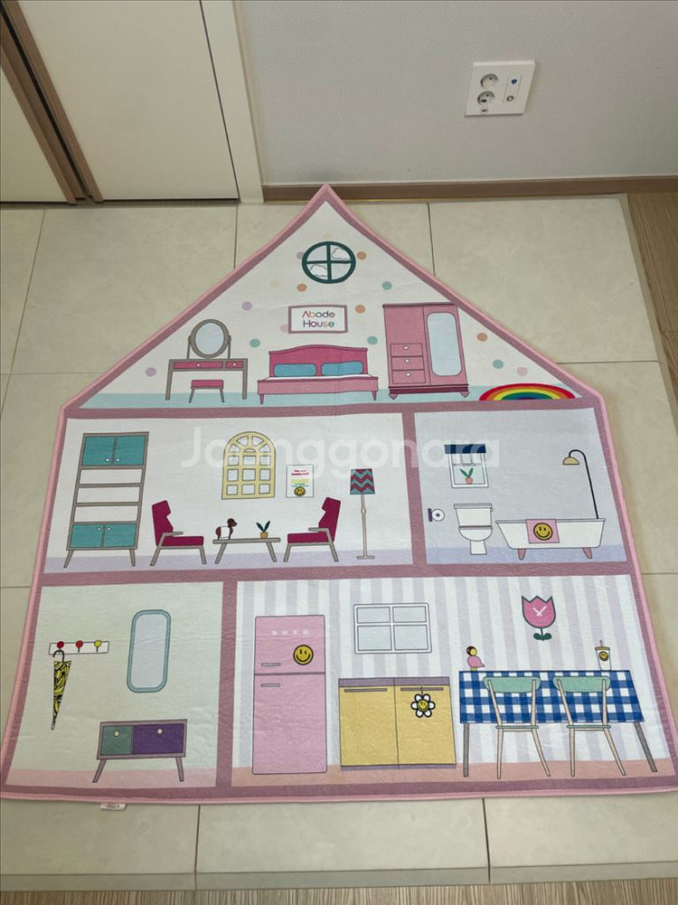 아보드인형의집 극세사러그--0