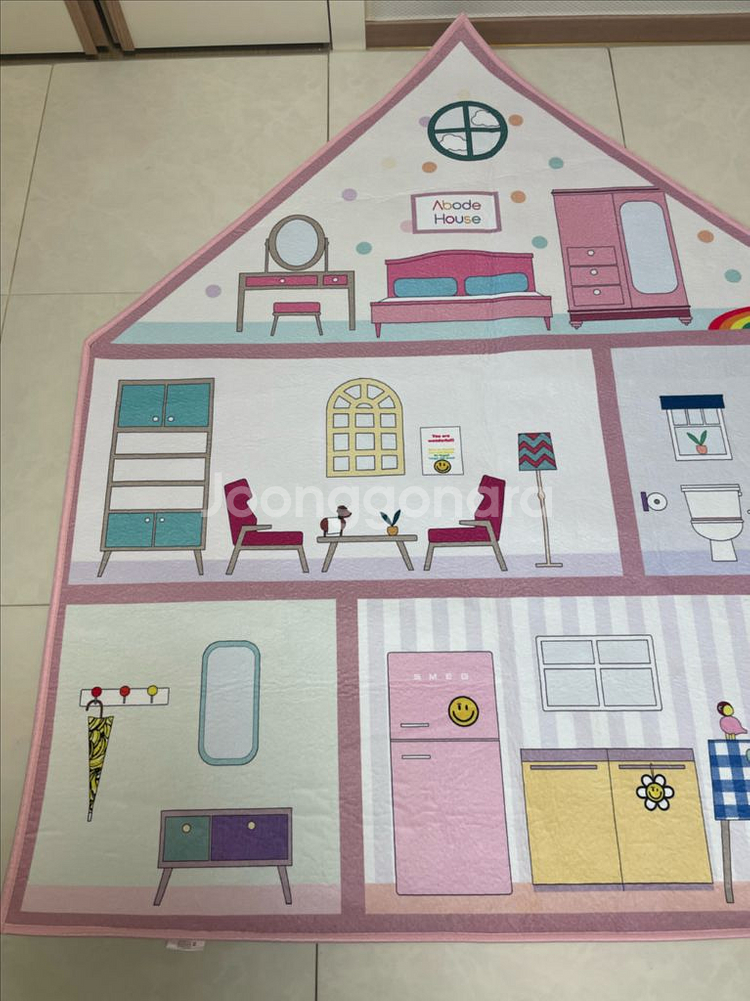 아보드인형의집 극세사러그--1