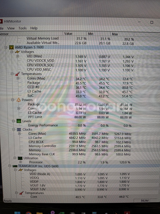 라이젠 7600 대원CTS & 기가바이트 B650m K 피시디렉트--6