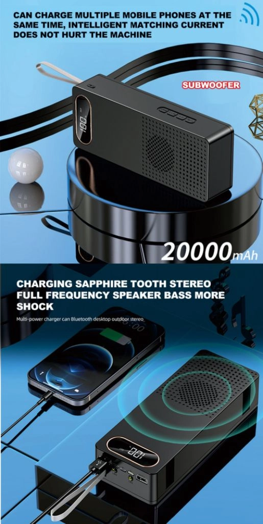급속충전 27000mah 보조배터리 블루투스 스피커 이미지