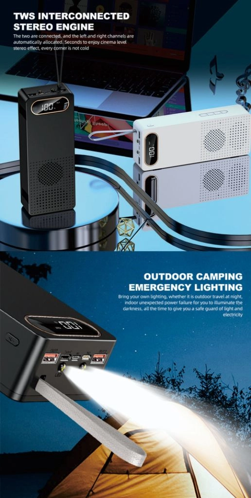 급속충전 27000mah 보조배터리 블루투스 스피커 이미지