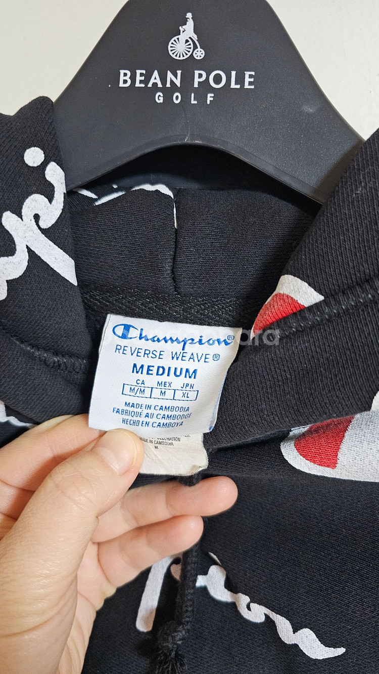 챔피안 후드 기모 맨투맨--3