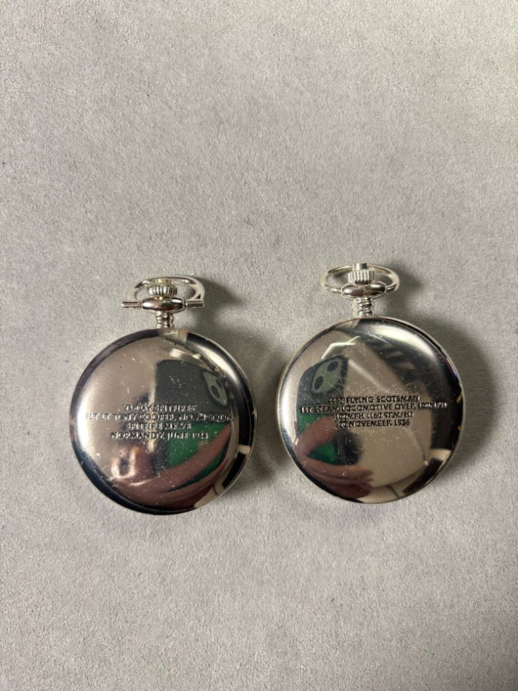 전투기, 기차 빈티지 스켈레톤 회중시계 1,2 이미지