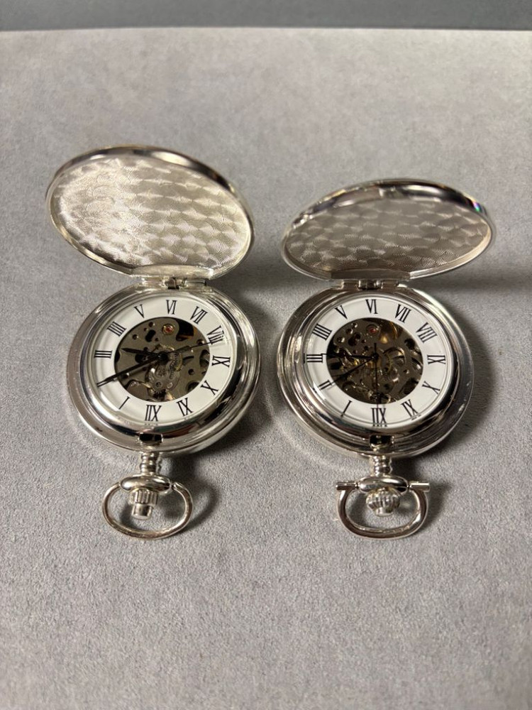 전투기, 기차 빈티지 스켈레톤 회중시계 1,2 이미지