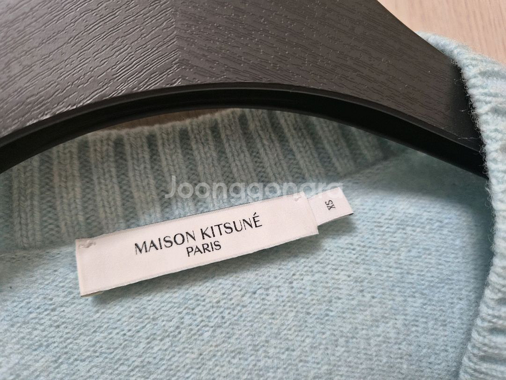 메종키츠네 램스울 여성 가디건 니트 스웨터 베이비폭스헤드--5
