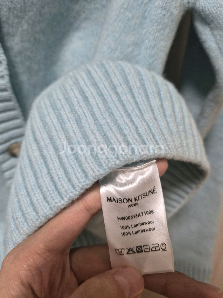 메종키츠네 램스울 여성 가디건 니트 스웨터 베이비폭스헤드--7