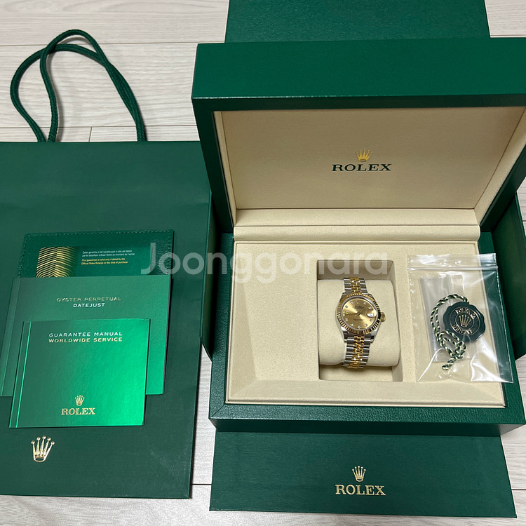 로렉스 데이저스트28mm 샴페인 별다이아 279173--0