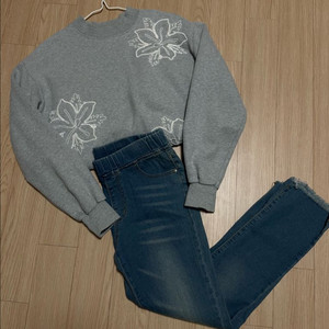 맨투맨 청바지 세트