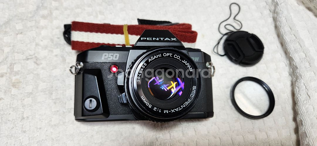 펜탁스P50 DW(A급), 펜탁스렌즈50/1:2,스트랩.--0