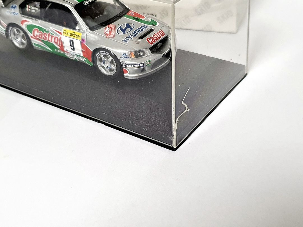 1:43 1/43 스키드 현대 엑센트(베르나) WRC 2001 몬테카를로 / 피에르 리아티 랠리카 다이캐스트 모델카 이미지