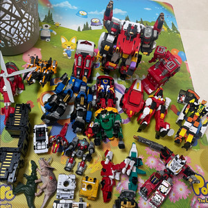 변신 로봇 피규어 대량 세트