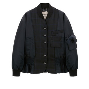 럭키슈에뜨 24번.한예슬착용 아뜰리에 체크믹스 패딩자켓LFUAW24810