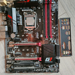 g4600+기가바이트 ga h170 gaming3 메인보드 팝니다.