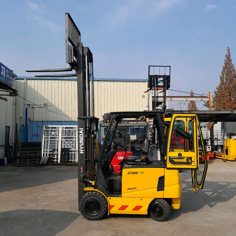 현대전동지게차 2.5톤 25B-9 2단3.3미터 올케빈 사이드쉬프트--1