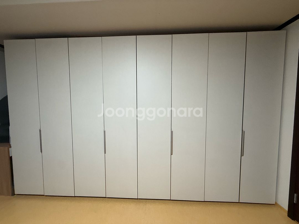 한샘 붙박이장 크림화이트 무광 3600 (이사정리)--3