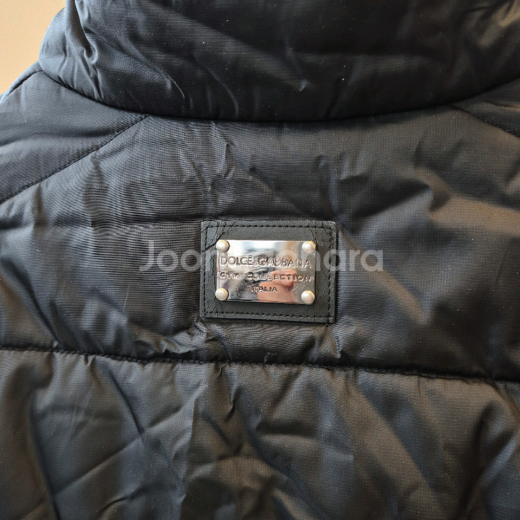 돌체앤가바나 DG 블랙 경량 패딩 점퍼--6