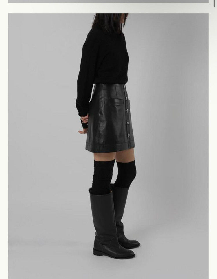 11am 제작 가죽스커트 sk-222 미듐사이즈--1