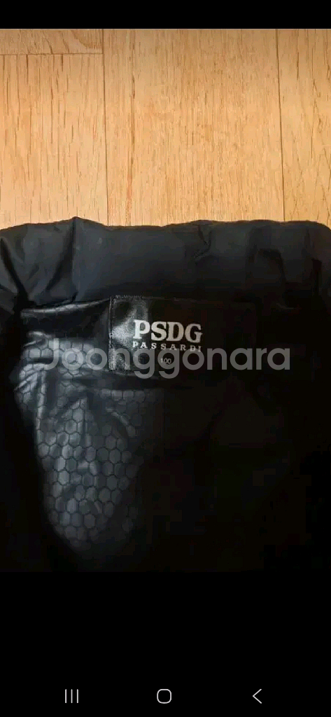 (정품,PSDG)파시디 골프 하이브리드 미들 패딩 니트 블랙 자켓 100--2