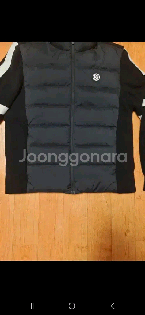 (정품,PSDG)파시디 골프 하이브리드 미들 패딩 니트 블랙 자켓 100--3