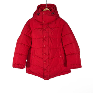 34 발렌시아가 여성 뉴스윙 푸퍼 다운 후드 패딩 레드