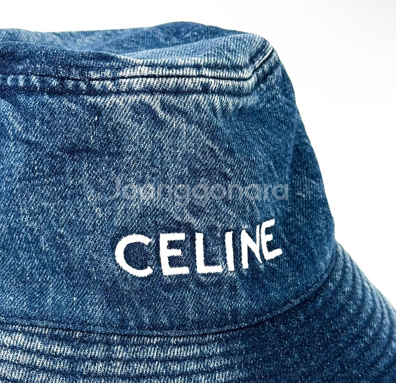 [M] 셀린느 유니온 워시 데님 버킷햇 벙거지 모자--4