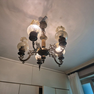 스웨덴 앤틱 5구 주물등