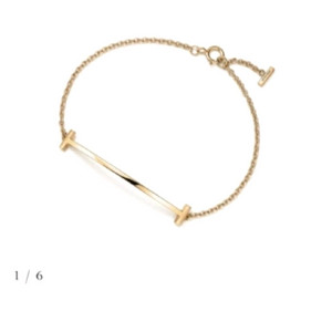 정품 티파니앤코 스마일 스몰18K 팔찌 (내용 확인) 이미지