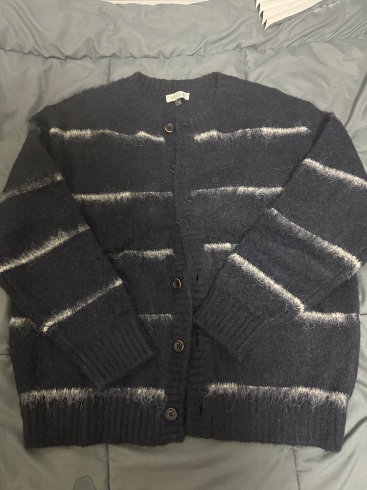 벨리에 브러쉬드 탐 가디건 (네이비)95사이즈--1