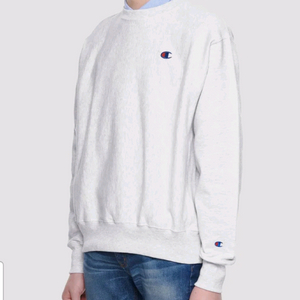 [해외M]새제품 챔피온 리버스위브 스웨트 크루 맨투맨 실버그레이 기모