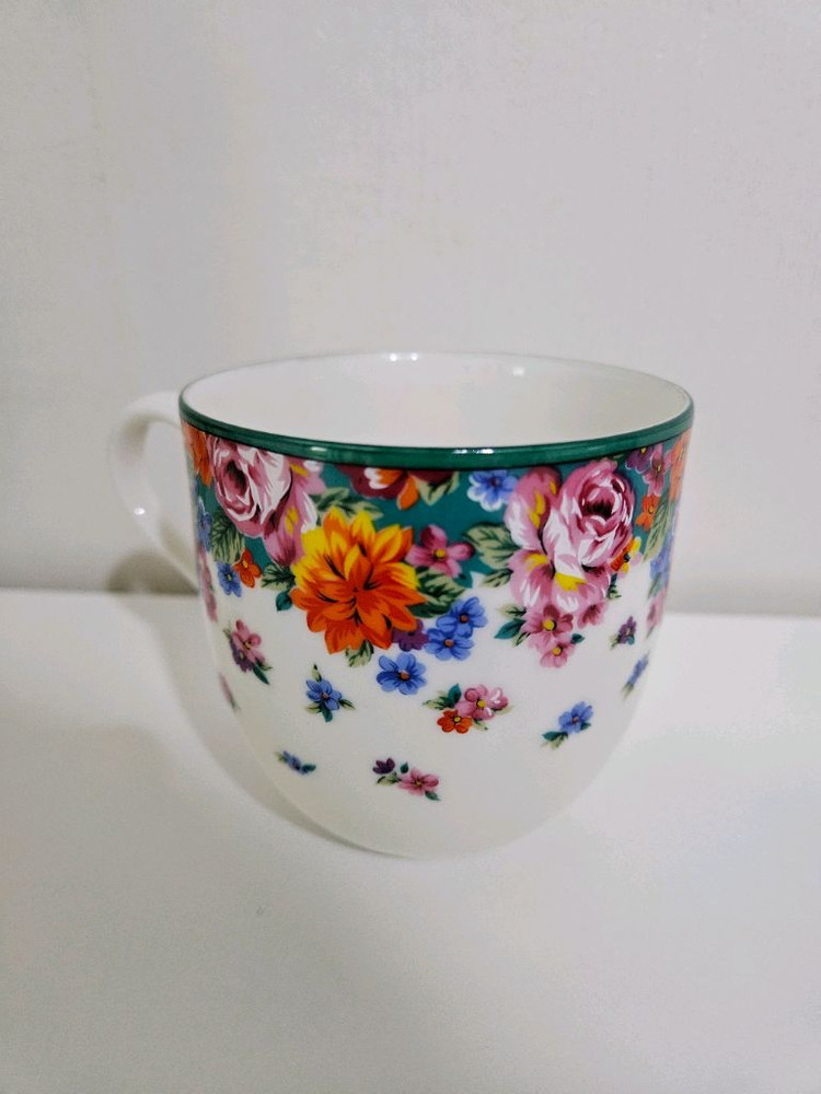 빈티지)일본 겐조 플라워 패턴 머그컵 세트--6