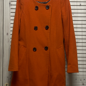 (거의새상품)2ME 오렌지 여성모직코트(55)