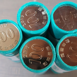 동전 2016년 100원 미사용 5롤 일괄