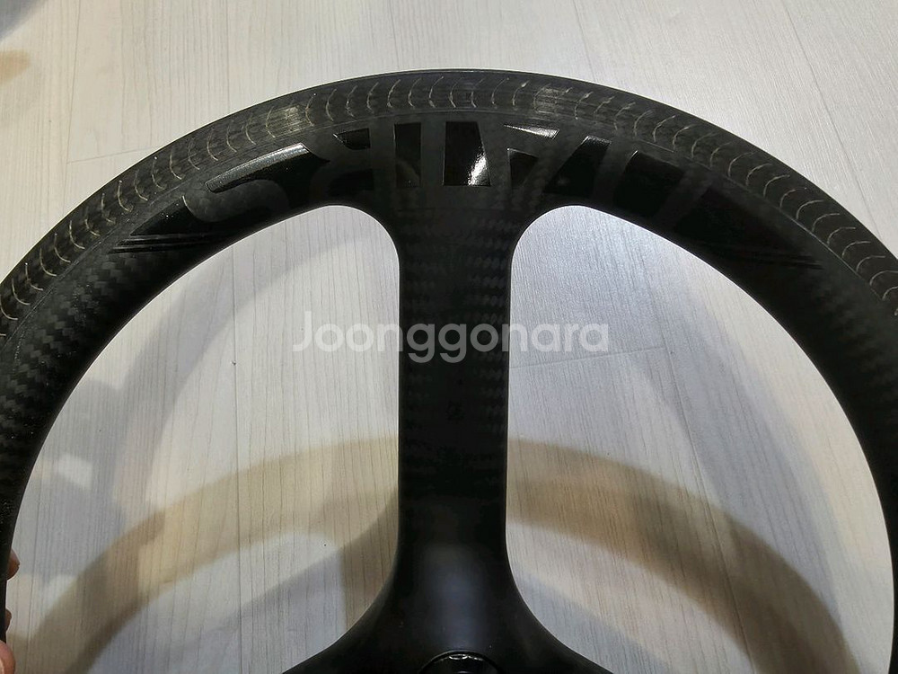 브롬톤용 16인치349 삼발이 프론트 카본휠--2