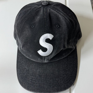 25FW 슈프림 피그먼트 S로고 볼캡 블랙 새상품