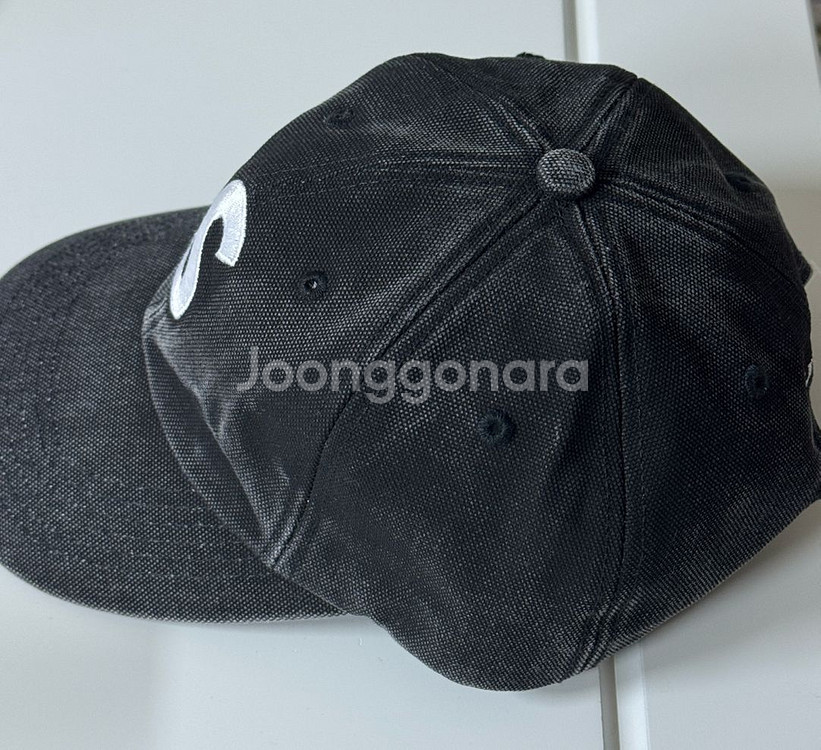 25FW 슈프림 피그먼트 S로고 볼캡 블랙 새상품--1