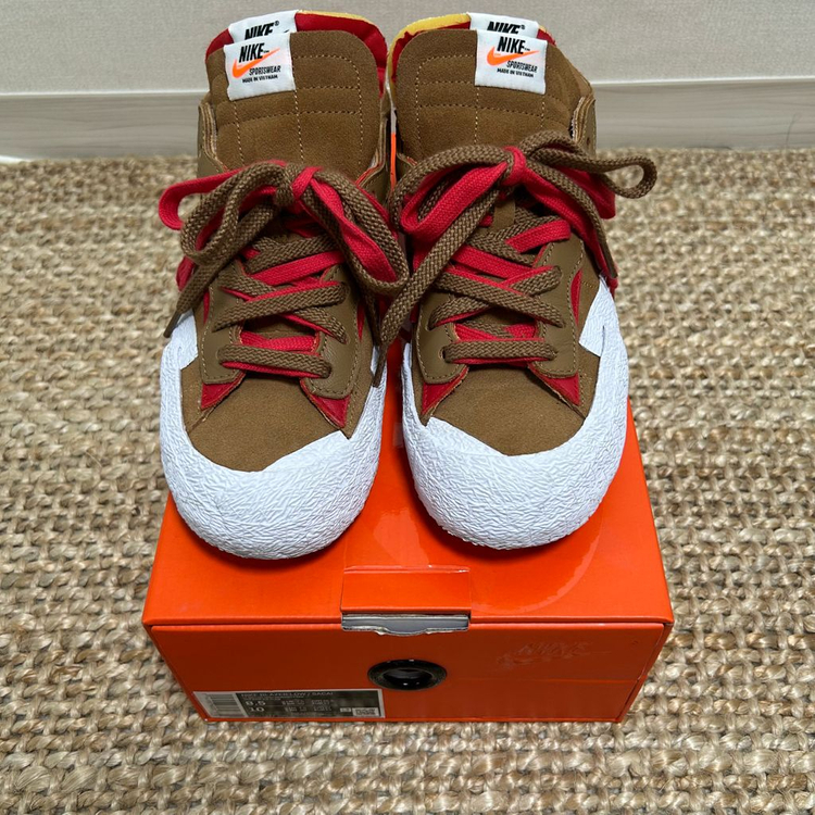 나이키x사카이 블레이저 로우 브리티시 탄 265 이미지